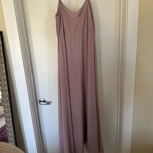 Show me your Mumu, Faith Maxi, Size XL, color Neutral Mauve Chiffon